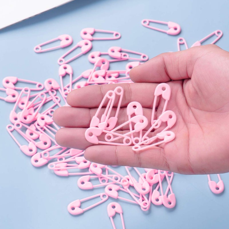 JUXINGDAZYF 144 Pieces of Plastic Safety Pin Girl Baby Shower Preferred Charm (Pink) - Image 4